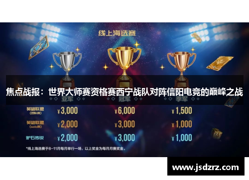 焦点战报：世界大师赛资格赛西宁战队对阵信阳电竞的巅峰之战